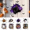 Bat Wall Stickers for Halloween Stickers, 3D Broken Effect with Ghost Skeleton Pumpkin Decals, Self-Adhesive Waterproof Decor Mural Living Room
