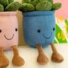 Plush Potted Plant Decor Cute Soft Artificial Plant Doll for Living Room Bedroom Office,Realistic Bonsai Ornament Creative Gift for Plant Lovers