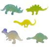 16Pcs PVC Dinosaur Figurines Glow In Dark Eco-friendly Animal Figurine Model Toys Gift Bag Filler