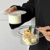 Transparent Straw Hat Shaped Glass Cocktail Glass Bowl Cute Ice Cream Funny Wine Coffee Dessert Yogurt Fruit Bowls