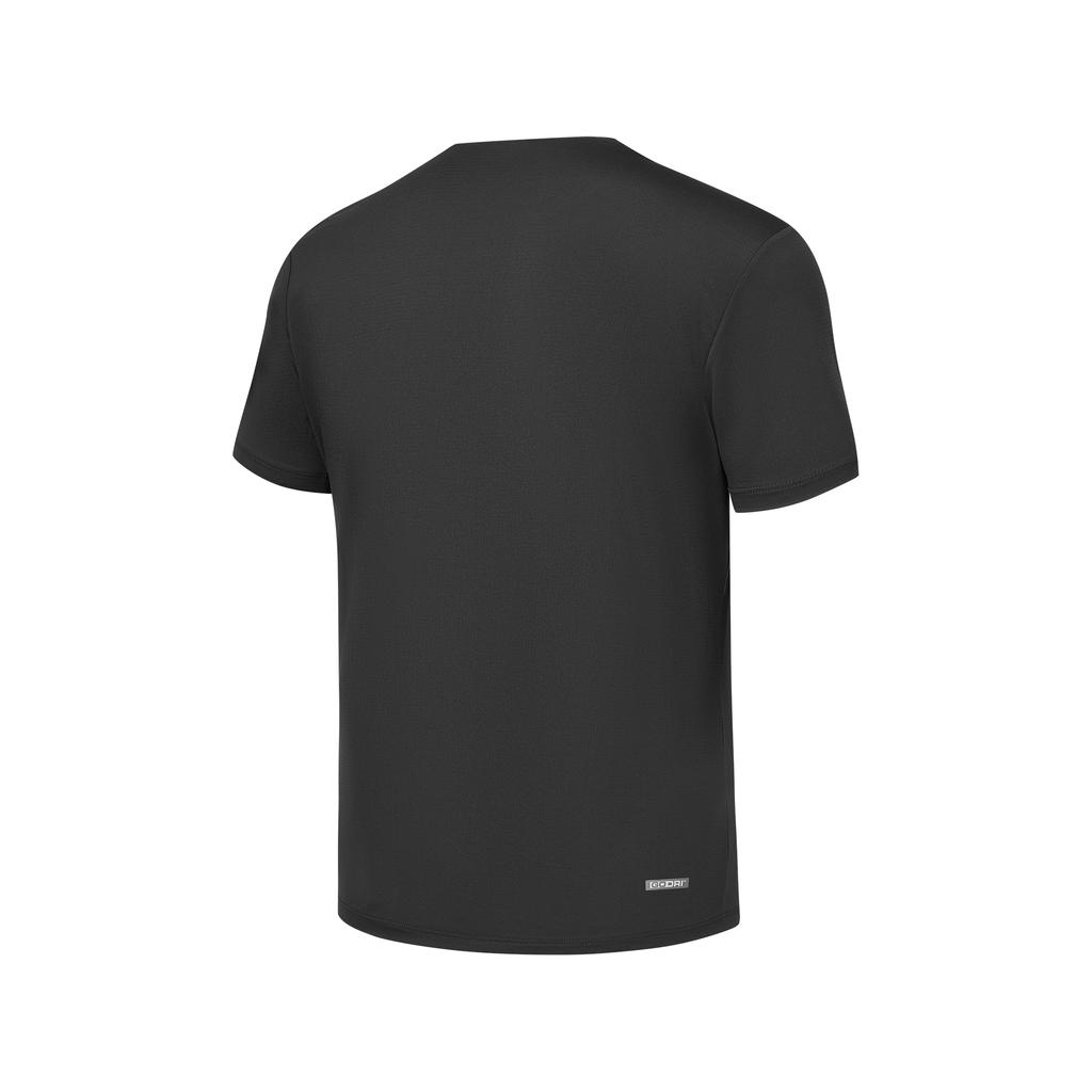 Skechers Comfort Technology Cool Series Quick Dry Simple Round Neck Short Sleeve Regular T-Shirt Women tops Carbon-Black P225W149-0018