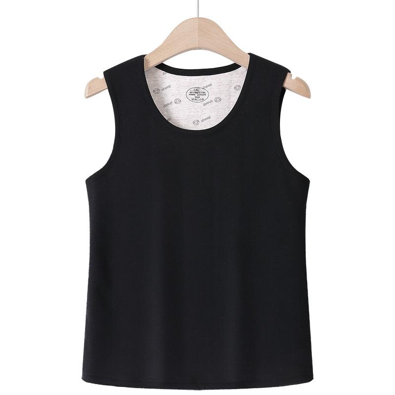 Women's Wool Vest for Autumn/Winter: Plus Velvet, Thickened Gilet, Inner Base Layer, Shawl for Middle-aged/Elderly.