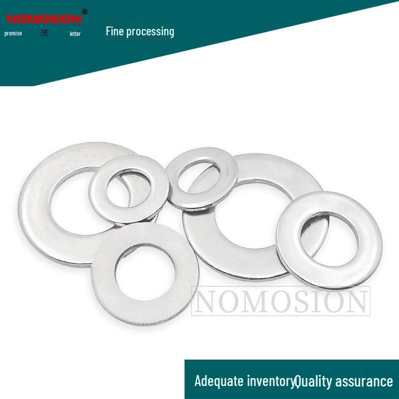 Ultra-Thin 304 Stainless Steel Flat Washer - Round Hole (M8, M10, M14)