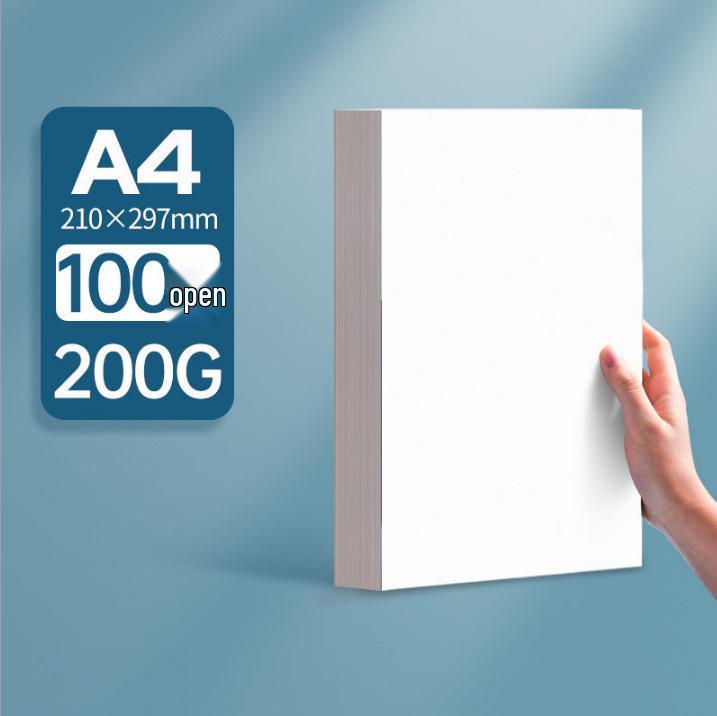 Thickened White A4/8K/4K Cardboard Sheet for Children's Art & Engineering Drawing
