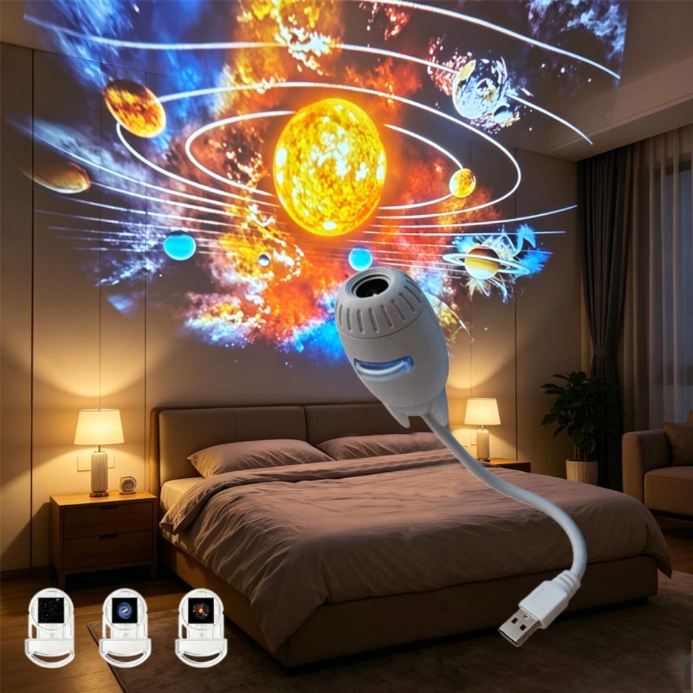 Adjustable Brightness Starry Sky Projection Night Light Car Roof Lights