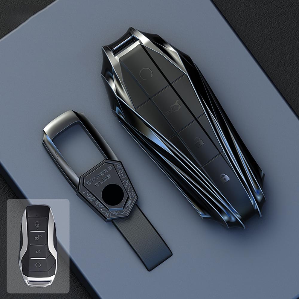 Zinc Alloy Car Key Case Cover For Byd Song Pro Plus Max Dmi Ev Seal Dolphin Remote Control Key Auto Accessories
