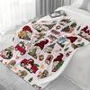 Christmas Gift Cookies Printed Blanket for Sofa Bed Travel Camping Living Room Office Conditioning Blanket for All Seasons Gifts