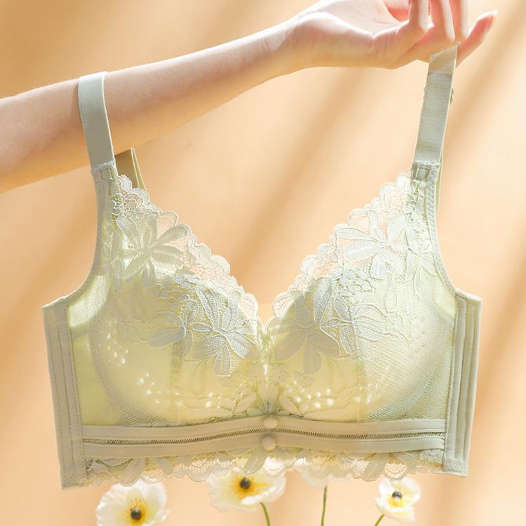 Underwear Women's Summer Thin Collection Breathable Adjustable Bra Without Steel Rings
