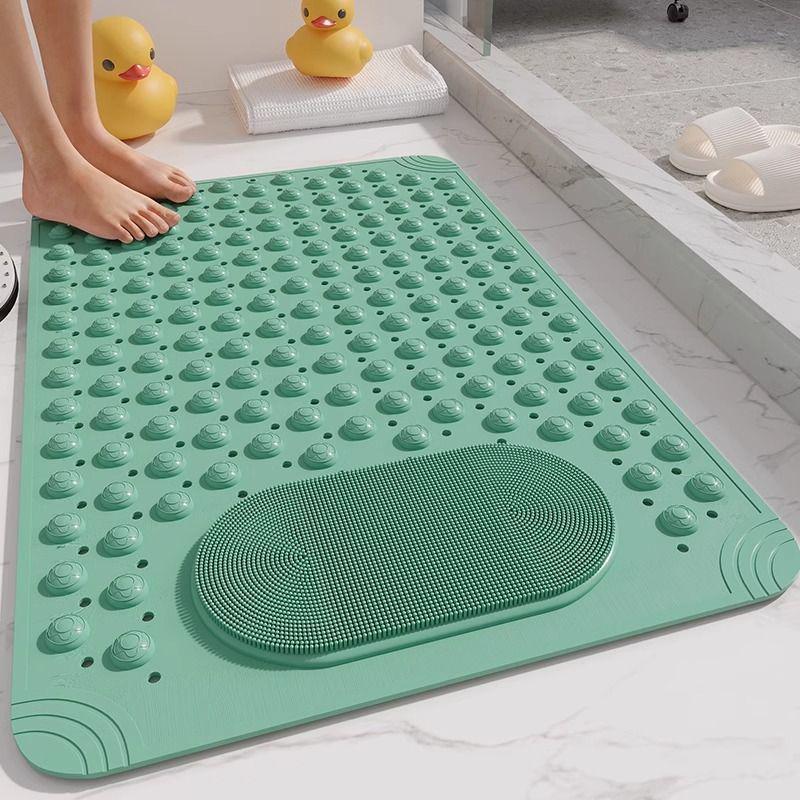 

Очень толстый нескользящий коврик для ванной с массажной подушечкой для ног и присосками 59*89cm Efficient Drainage