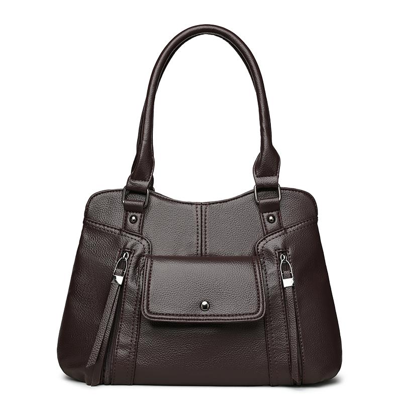 

Women s Large-capacity Shoulder Bag Multi-layer Pocket Mother Bag кавовий