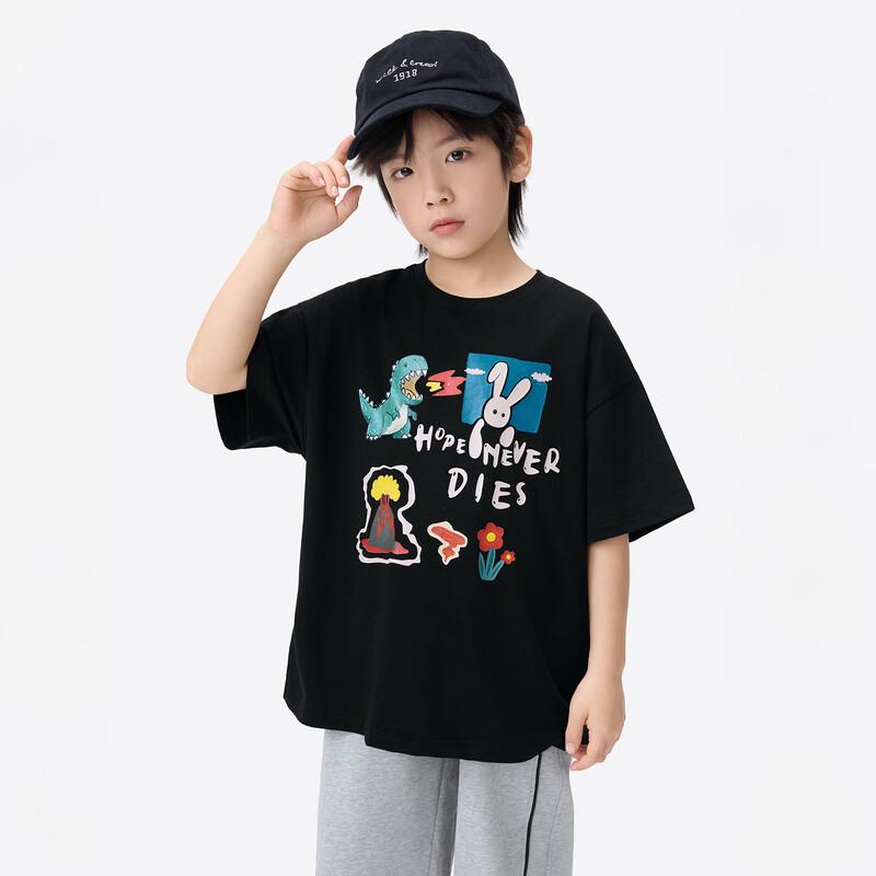 Boys' Casual Cartoon Print Short Sleeve T-Shirt