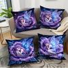 Enchanted Purple Flower Fairy Starry Night Throw Pillow Covers Pattern Cushion Cover Suitable For Sofa Bedroom Car Pillow Cover