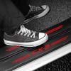Car Door Sill Protective Sticker Carbon Fiber Leather Threshold Strips for Mazda CX3 Logo Trunk Bumper Scratch Guards Decals