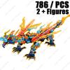 New Ninja Legendary Lloyd Golden Ultra Dragon Building Blocks Classic Anime Figure Kai Jay Zane Model Bricks Toys Set Kids Gifts
