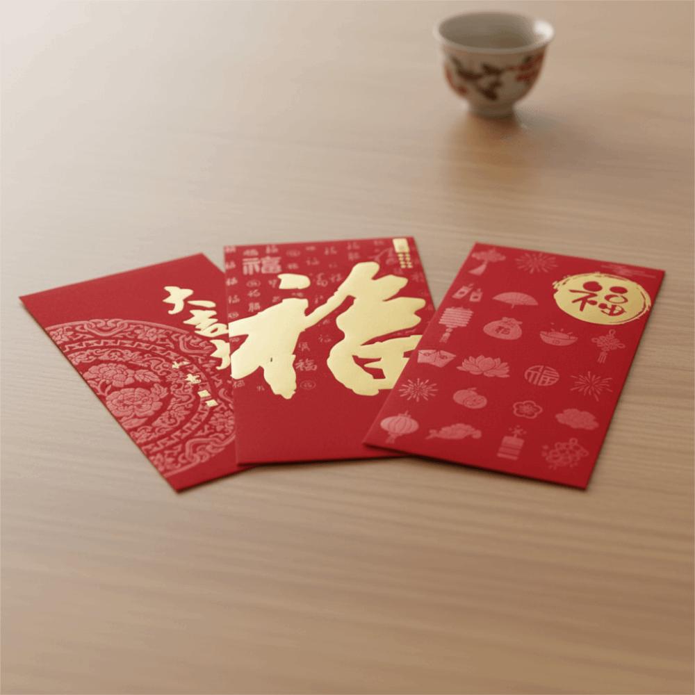 Chinese Style Red Envelopes Paper Gift Envelopes Lucky Money Bag  Chinese New Year