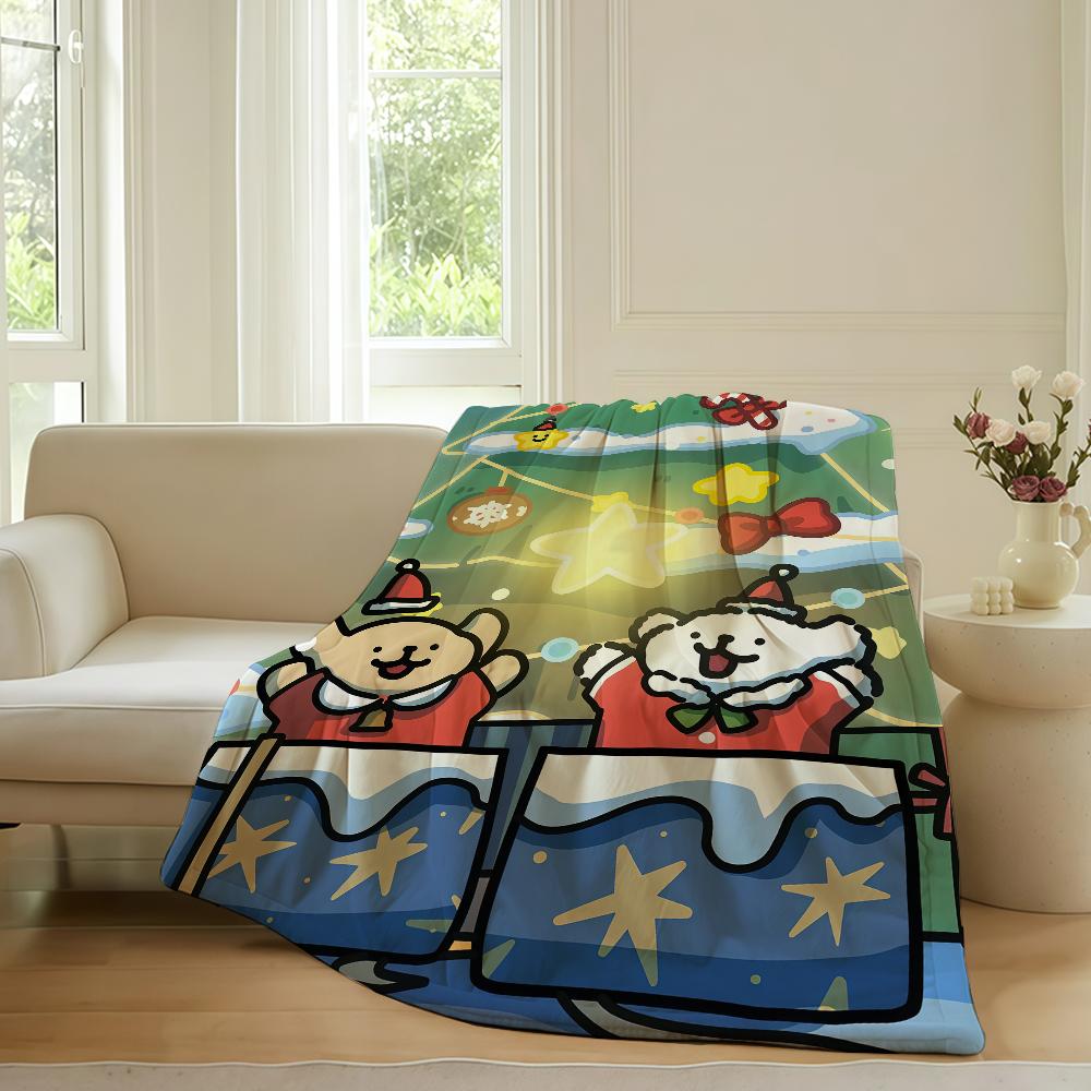

Cartoon cute Maltese Blanket For Sofa Office Bed Plane Travel Sleep Read Relax Camping Soft And Warm 75x90cm