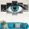 5 kusů Nástěnné umění Plátno Fotografie Oko Plakát Malba Obývací pokoj Obraz Tisk Tapeta Ložnice Nástěnná malba Modulární Home Decor
