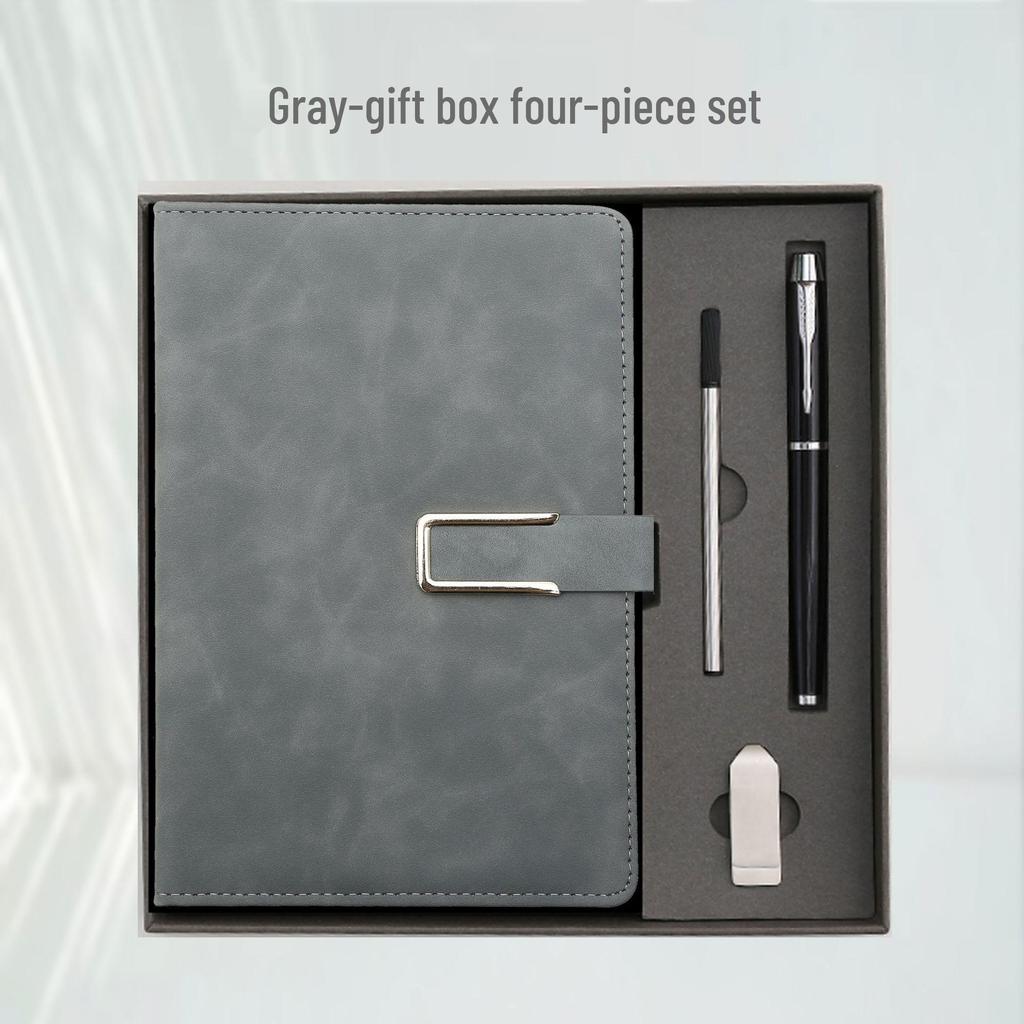 Notizbuch A5 mit individuellem Logo Geschenkset für Geschäft & Meetings