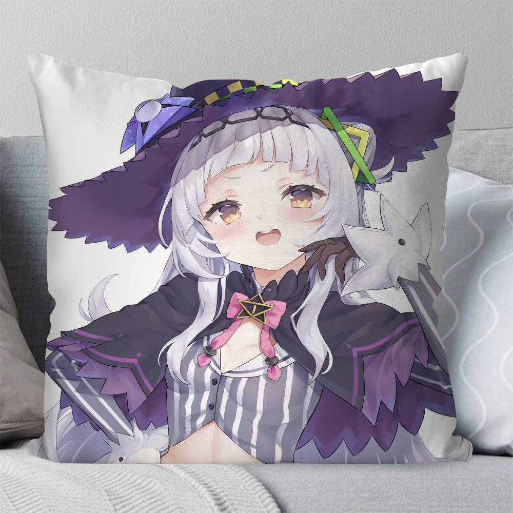 Murasaki Shion Anime Hhololive Pillow Case Fashion Square Pillowcase Bedroom Sofa Room Ins Decoration Leisure