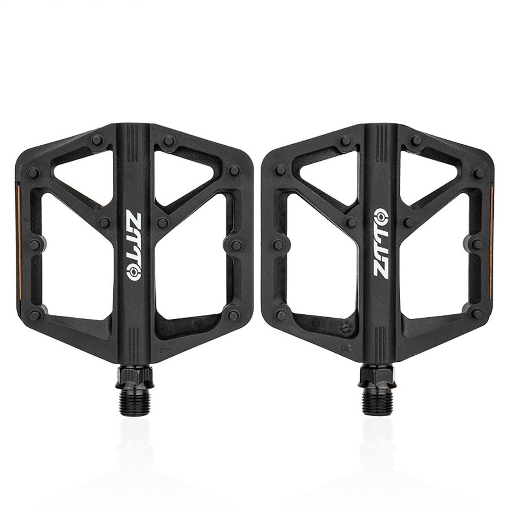 ZTTO C579A 1 Pair Mountain Bike Pedals Nylon Fiber Wide Platform Anti Slip Double DU Bearing Cycling Pedals
