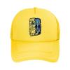 Strange Time Nostalgic Quote Silhoue Mesh Baseball Cap For Womens Unisex FeUnisex Beach Dad Hat Hip Hop