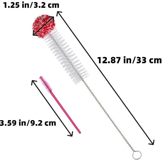 Hummingbird Feeder Cleaning Brushes, Versatile Bendable Cleaner Brush for Various Size Feeders, Gentle Bristles with Soft Tip, No Rust of Stainless