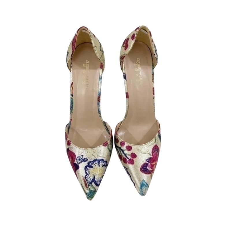 

Модные новые туфли для вечеринок на высоком каблуке золотистого цвета, модные туфли для банкета 12 см 10 см 8 см, заостренные тонкие каблуки 40