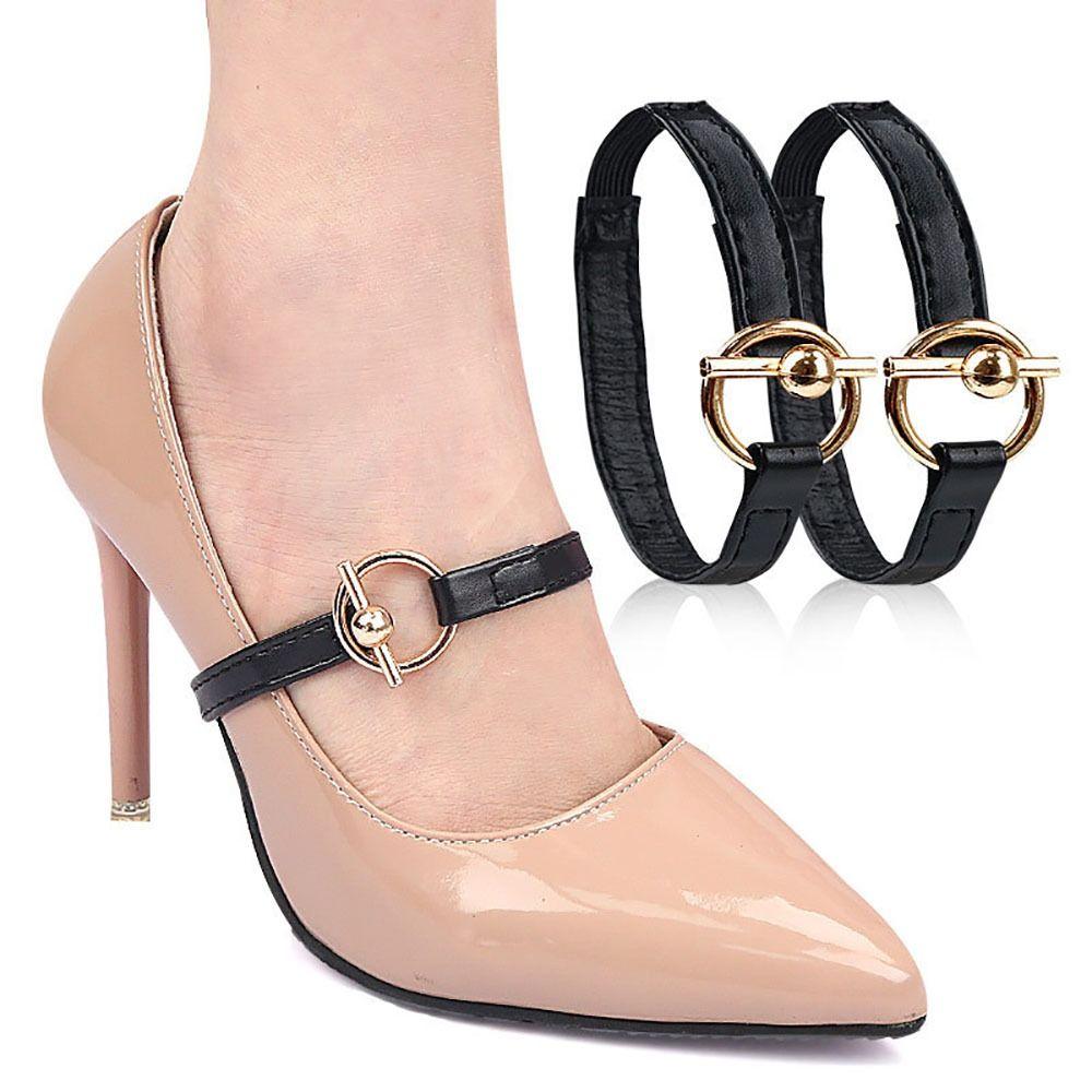 

Accessories Women Leather Shoe Straps Shoelace High Heel Shoes Buckles 1