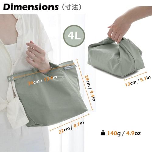 TRIWONDER Lunch Bag, Small, Plain, with Zipper, for Lunch Boxes (Blue)