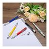 uxcell 3pcs 6 in 1 Aluminum Multi Tool Tech Tool Pen Ballpoint Pen Ruler Screwdriver Stylus with Level and Refill for Christmas Gift Silver