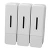 Shower Soap Dispenser 250ml 3 Chamber Leakproof Wall Mount Manual Shampoo and Conditioner Dispenser for Liquid Gel