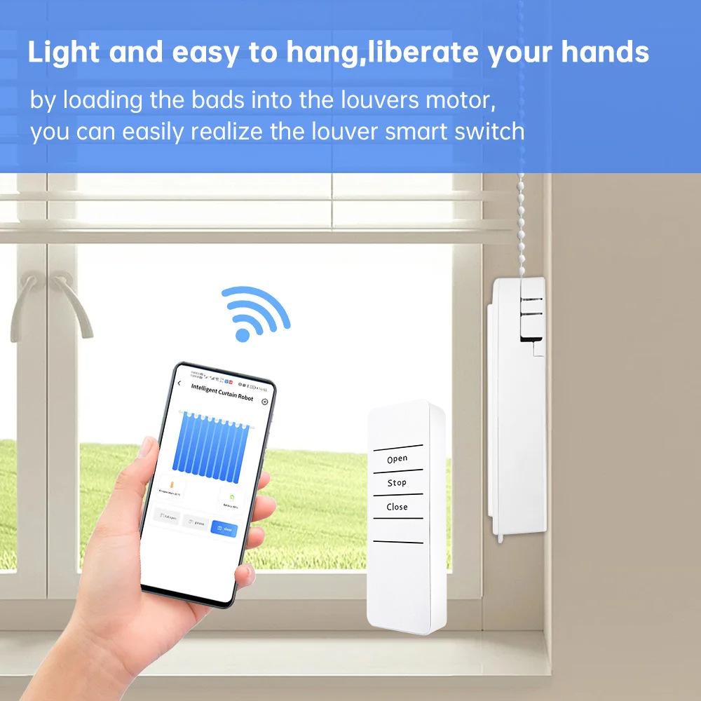 ZigBee Smart Electric Curtain Motor with Remote & App Control