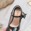 Frühlingsformelle Ganzschwarze Schuhe Kinder Hoher Absatz Mädchenschuhe Auftritt Hochzeitsfeier Prinzessin Schulmädchen Anzugschuhe D12053