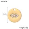 CARLIDANA DIY Baroque Zircon Heart Star Handmade Accessories Charm Stainless Steel Gold Plated Pendant Fashion Jewelry Making