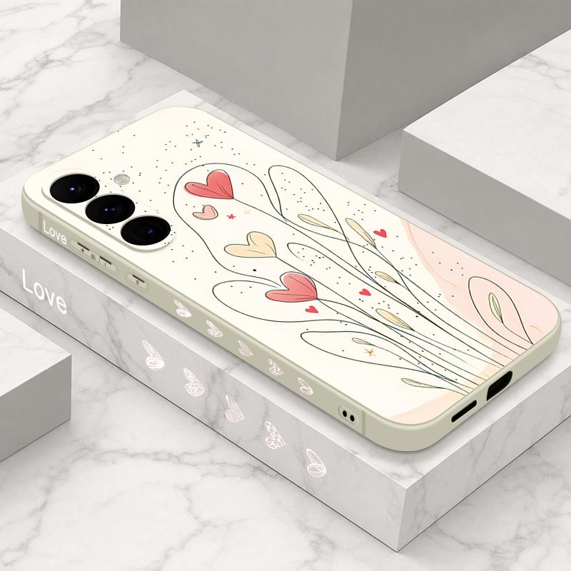 Colorful Pop Art Hearts Case For Samsung Galaxy S26 Ultra S25 Plus S24 S23 S22 S21 FE A16 A17 A18 A26 A36 A37 A54 A55 A56 A57 5G Cover