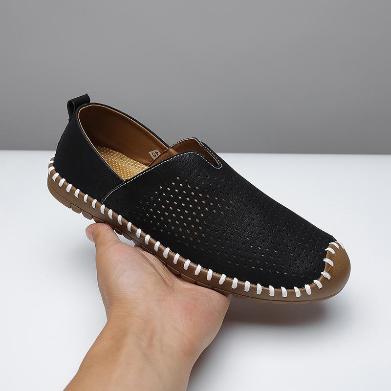 Fashion Breathable Soft  Loafers Slip on Men Casual Shoes Sneakers New Fashion Comfortable Moccasins Handmade Leisure Male Driving Shoes