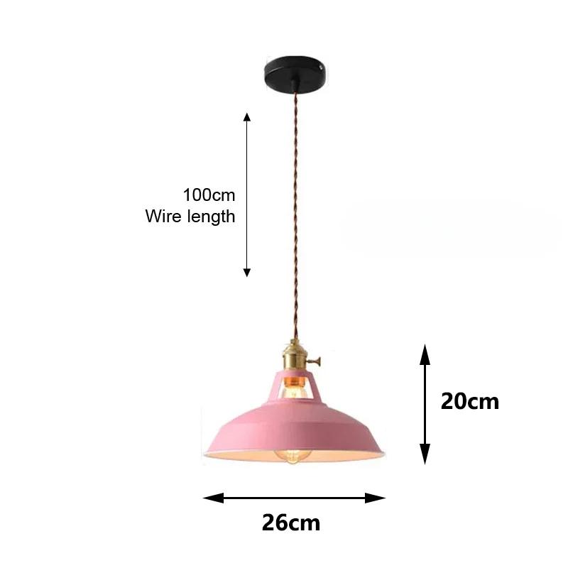 Pendelleuchten Retro Industriell Bunte Restaurant Küche Home Deckenlampen Vintage Hängeleuchten Lampenschirm Dekorative Lampen