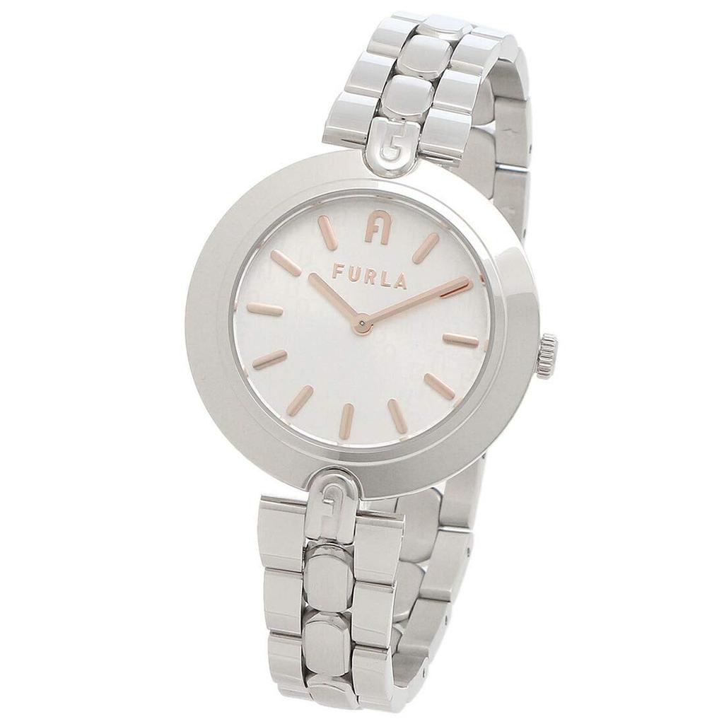 Watch Logolinks 34 MM Quartz White Silver FURLA WW00002005L1 Compatible with A4 [Furla] Women's [Product]