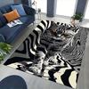 1pc Striped Zebra Print Cat Chair Mat - Office Desk Rug, Non-Slip Carpet for Home Decor, Suitable for All Seasons, Ideal Gift for Office and Gaming Ro