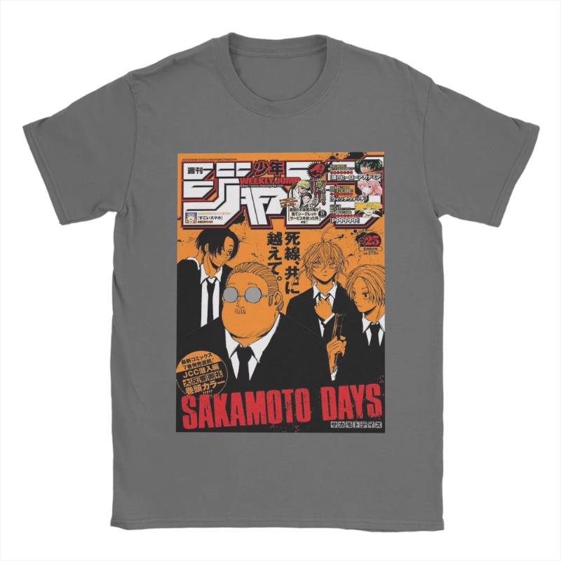 Sakamoto Daily Print Tshirt for Summer and Autumn 2025 loose and casual shortsleeved streetwear for men and women