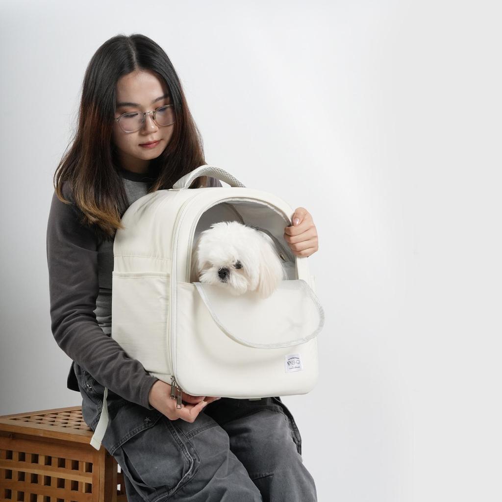 Tragbarer Winter warmer Rucksack für Katzen und kleine Hunde – Große Kapazität, Doppelschultergurt, Anti-Stress-Haustiertransporttasche für Reisen