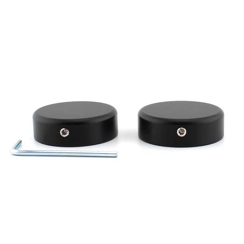 2Pcs Black CNC Aluminum Upper Fork Stem Nut Cover Cap with Wrench for Honda Rebel CMX 250 300 500 Motorcycle Front Shock Decorative Protector