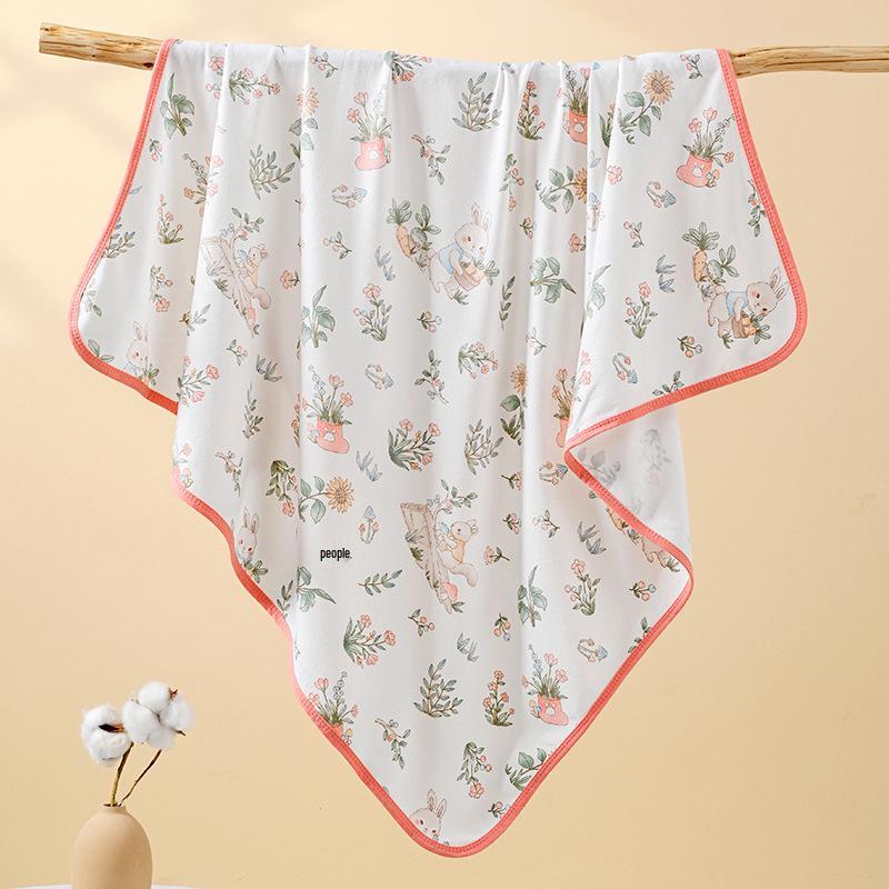 Breathable Pure Cotton Newborn Swaddle Blanket, Thin To Prevent Startle Reflex, Infant Type A.