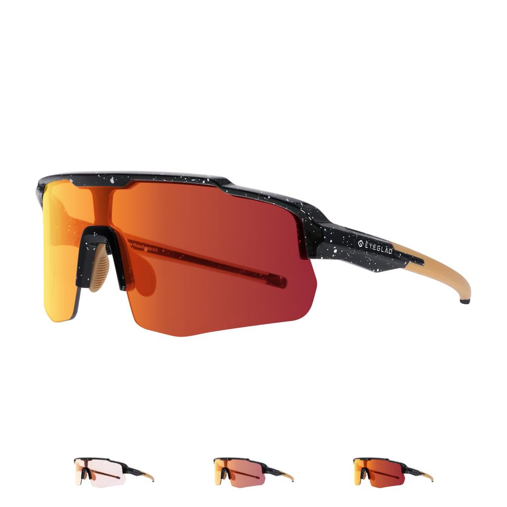 EYEGLAD MOTIONVIEW Sports Photochromic Sunglasses for Outdoor UV400 for Men and and Other Sports Activities, Protection, Women, Cycling, Running,