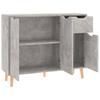 Vidaxl Szafka, Szarość Betonu, 90X30X72 Cm, Materiał Drewnopochodny