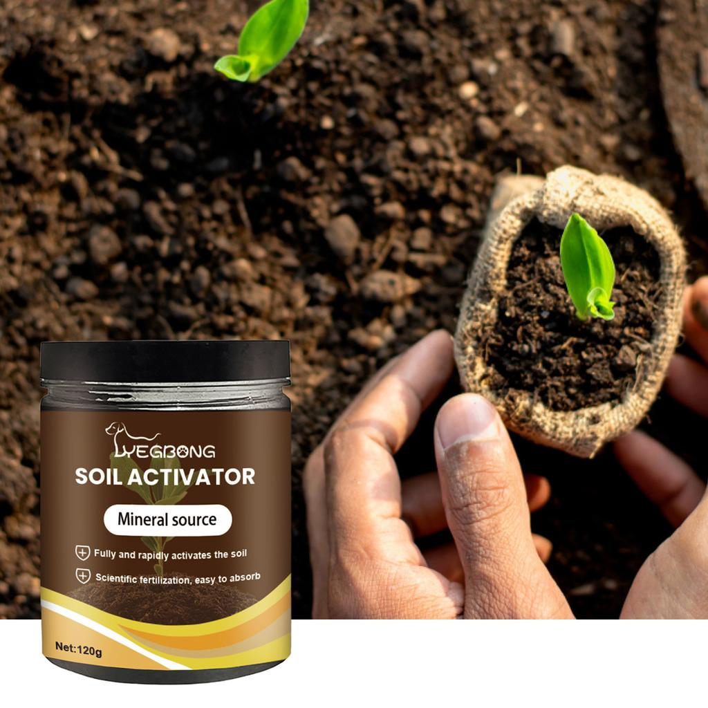 120g Estimulador de Raíces-Fertilizante Para Plantas de Interior y Exterior Revitaliza Suelos, Estimula el Crecimiento Salud Floreros Crecimiento Fertilizar