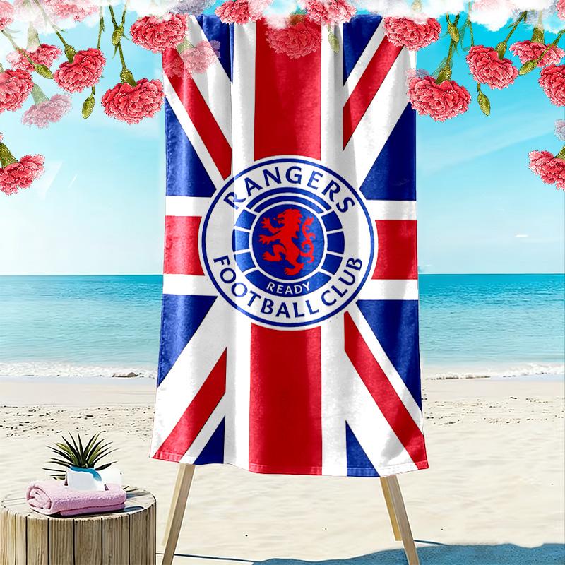 Rangers F.C. Druck Strandtuch, Großes Weiches Schnelltrocknendes Handtuch für Strand Camping Schwimmen
