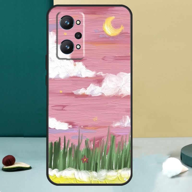 Korean Sunset Scenery For Realme 14 13 Pro Plus 10 11 12 GT 5 6 6T GT7 Pro C61 C55 C53 C51 C21Y C25S C75 C67 Case