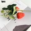 Artificial Strawberry Flowers Decorative Flower Vases Fading Resistant