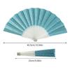 Glittering Hand Fan With Sparkling Transparent Ribs Plastic Decorative Craft Folding Fan For Parties Home Decors Gift